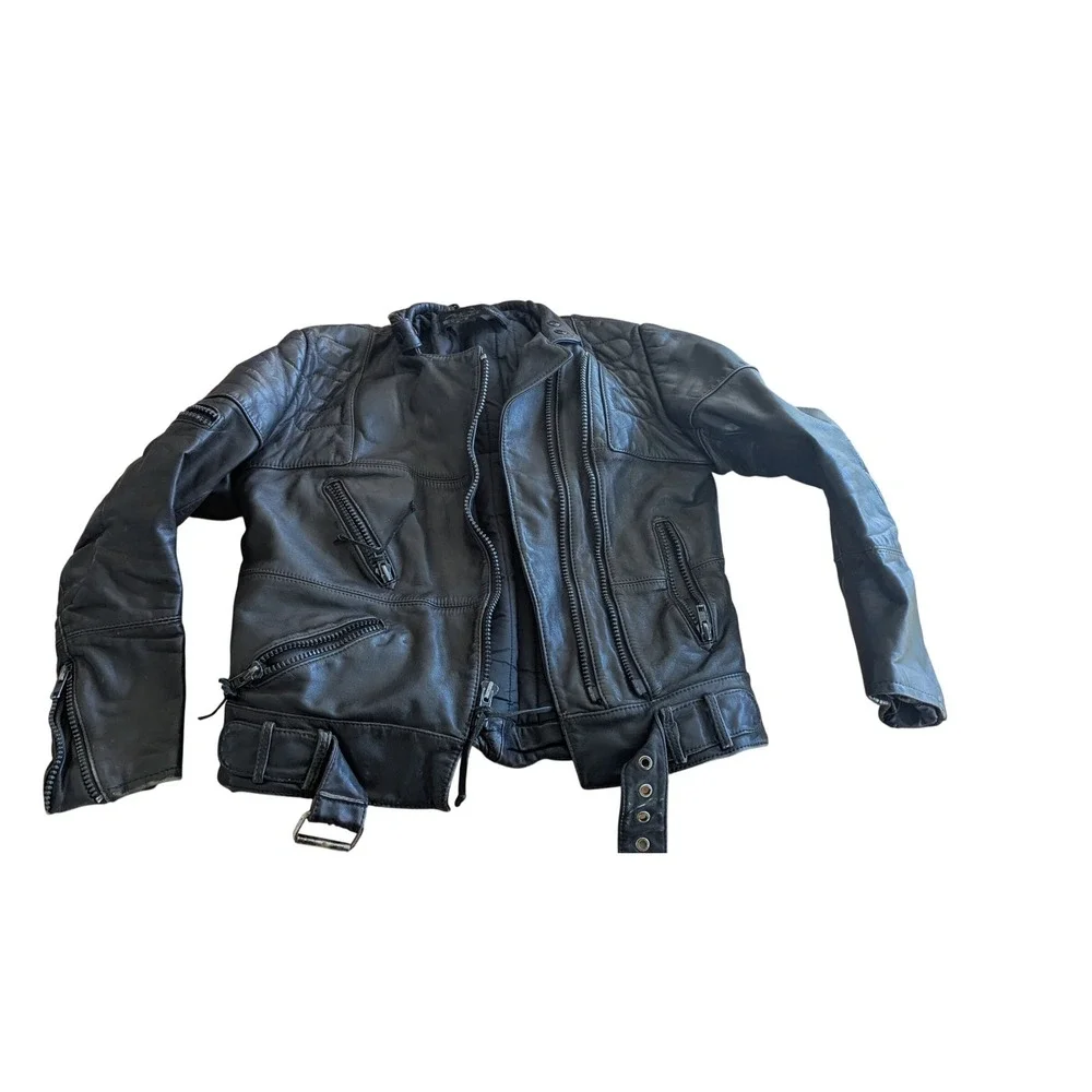 Harley Davidson Leather Motorcycle Jacket Mens 38W‎